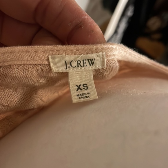 J Crew Sequined 3/4 Sleeve Boat Neck Top Gold Sequins - Picture 7 of 7